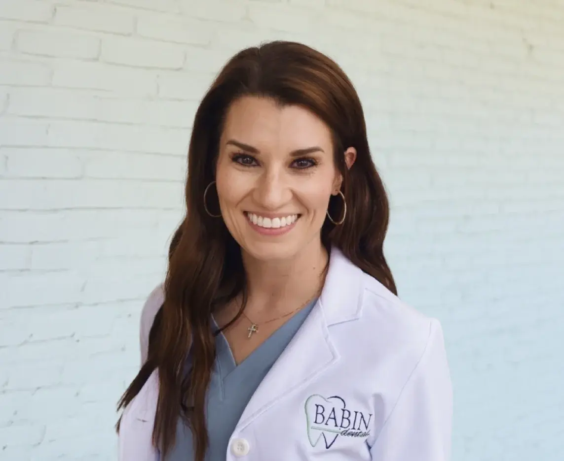 Dr. Stephanie Babin, dentist at Babin Dental in Baton Rouge, Louisiana.
